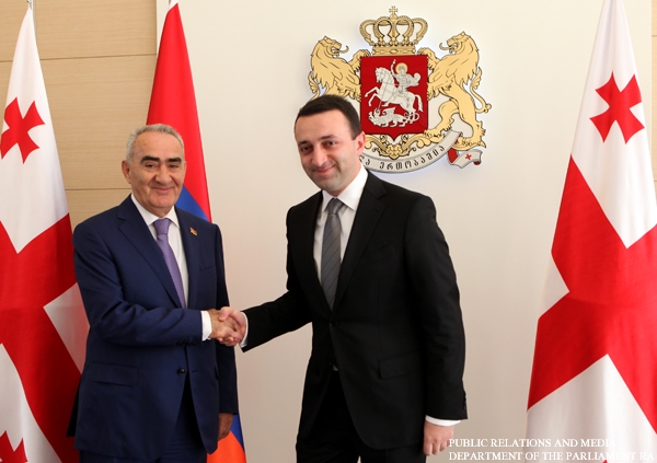Продолжается официальный визит в Грузию делегации во главе с Председателем НС Г.Саакяном